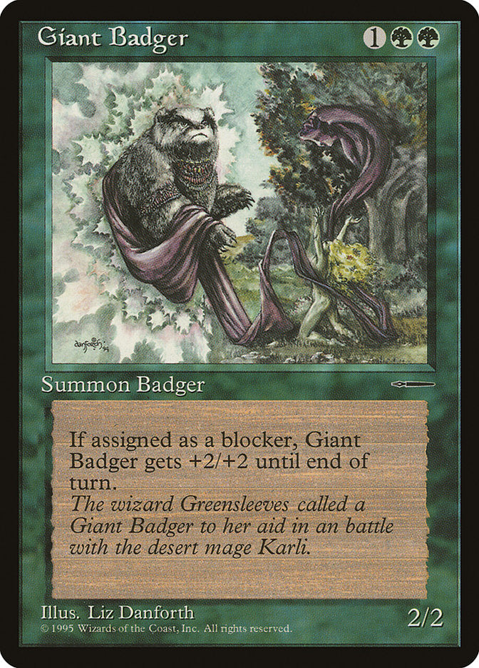 Giant Badger [HarperPrism Book Promos] | Card Citadel