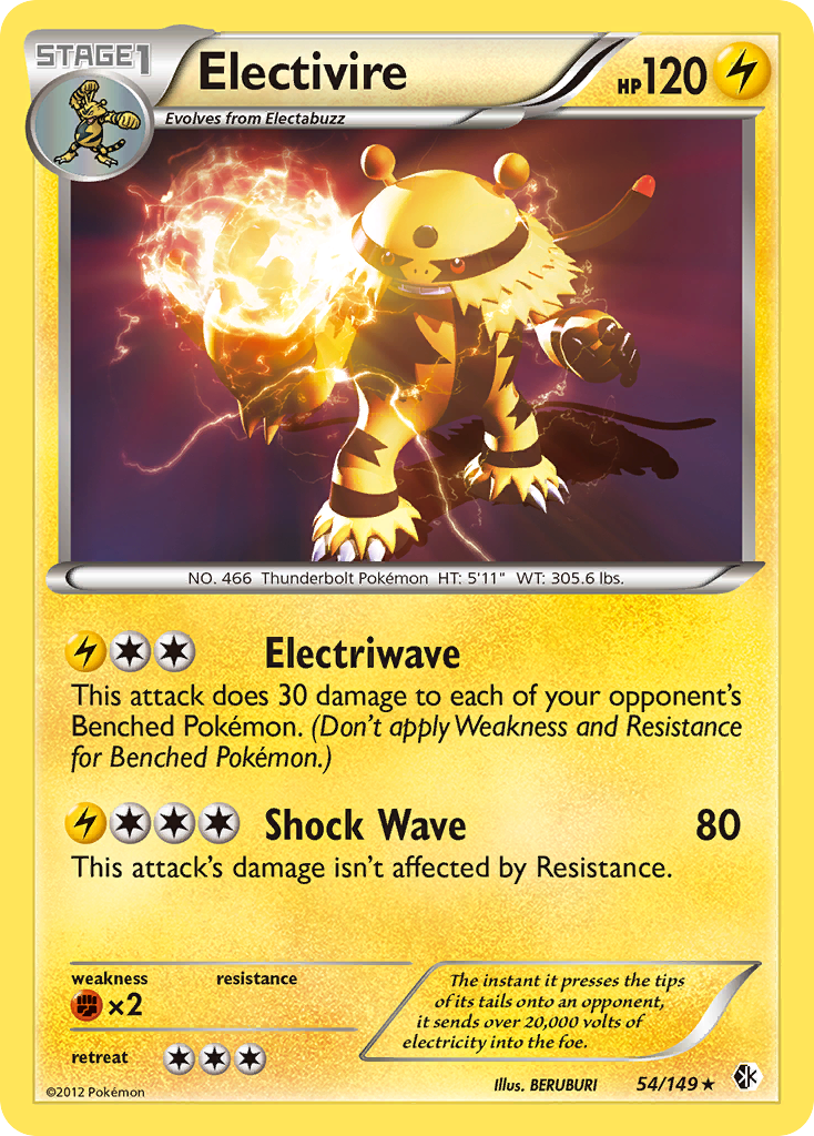 Electivire (54/149) [Black & White: Boundaries Crossed] | Card Citadel