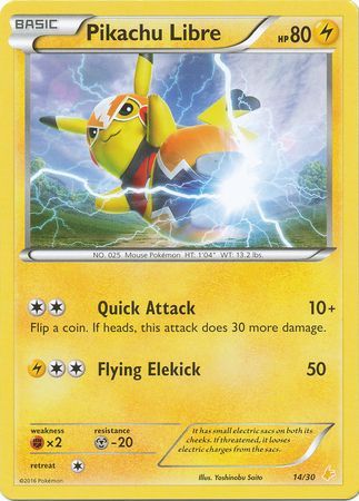 Pikachu Libre (14/30) [XY: Trainer Kit 3 - Pikachu Libre] | Card Citadel