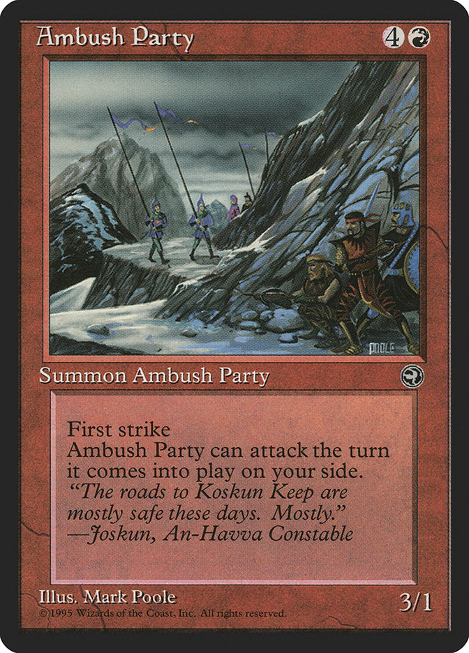 Ambush Party (Joskun Flavor Text) [Homelands] | Card Citadel