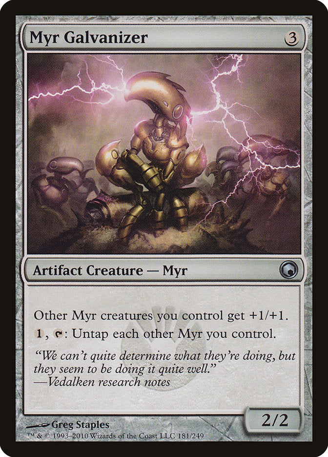 Myr Galvanizer [Scars of Mirrodin] | Card Citadel