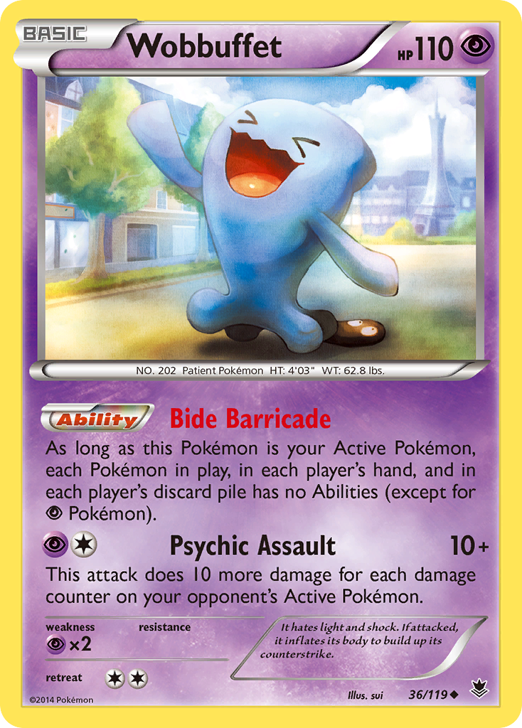 Wobbuffet (36/119) [XY: Phantom Forces] | Card Citadel