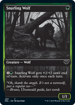 Snarling Wolf (486) [Innistrad: Double Feature] | Card Citadel