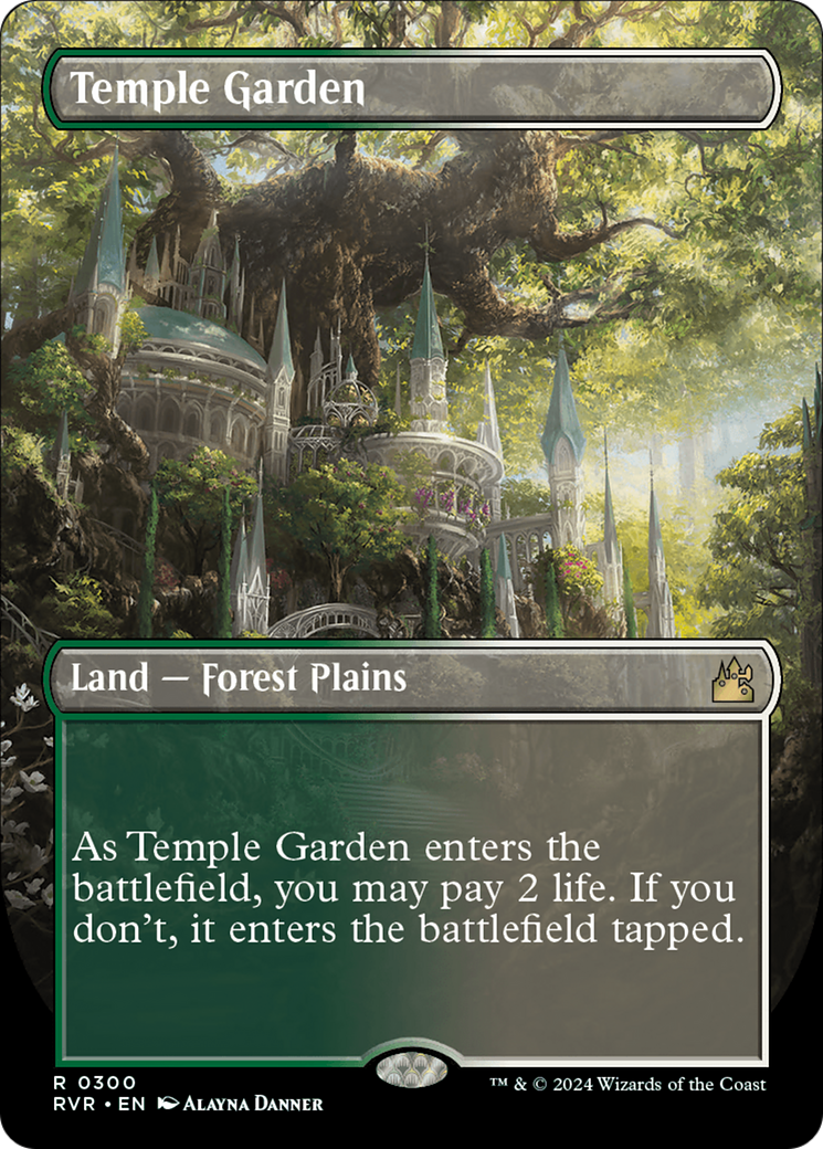 Temple Garden (Borderless) [Ravnica Remastered] | Card Citadel