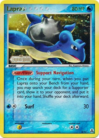 Lapras (8/92) (Stamped) [EX: Legend Maker] | Card Citadel