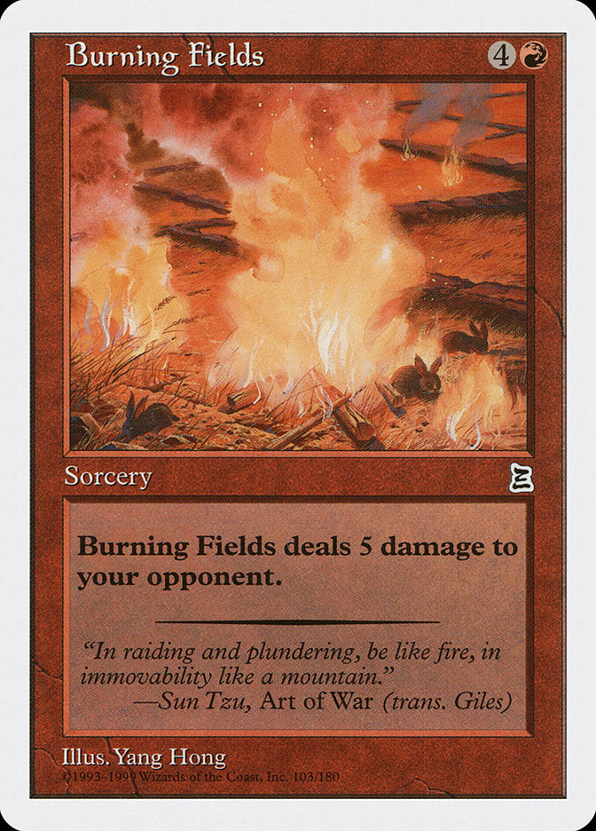 Burning Fields [Portal Three Kingdoms] | Card Citadel