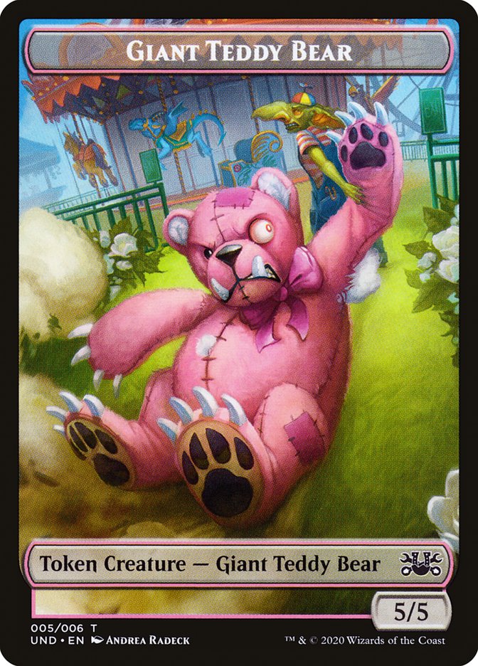 Goblin // Giant Teddy Bear Double-sided Token [Unsanctioned Tokens] | Card Citadel