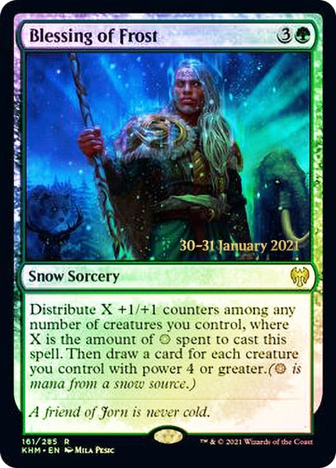 Blessing of Frost  [Kaldheim Prerelease Promos] | Card Citadel