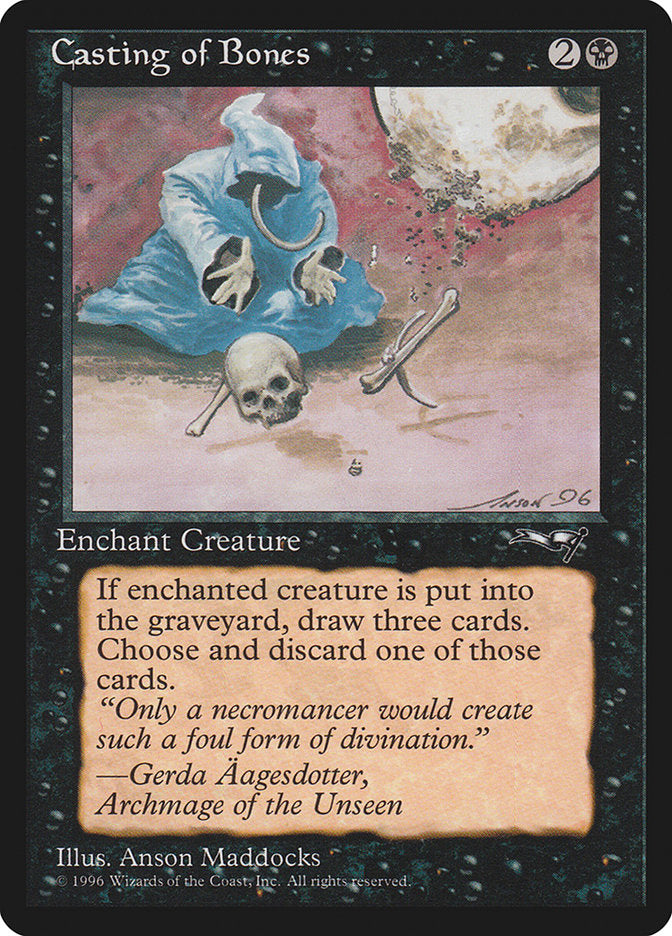 Casting of Bones (Skull on Ground) [Alliances] | Card Citadel