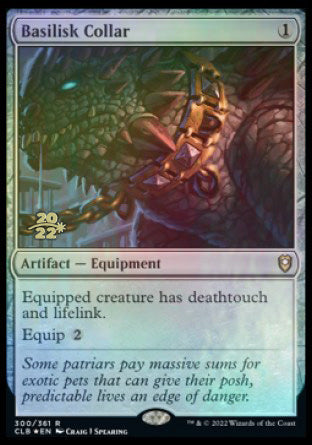 Basilisk Collar [Commander Legends: Battle for Baldur's Gate Prerelease Promos] | Card Citadel