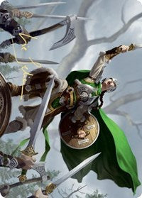 Maja, Bretagard Protector Art Card (Gold-Stamped Signature) [Kaldheim: Art Series] | Card Citadel