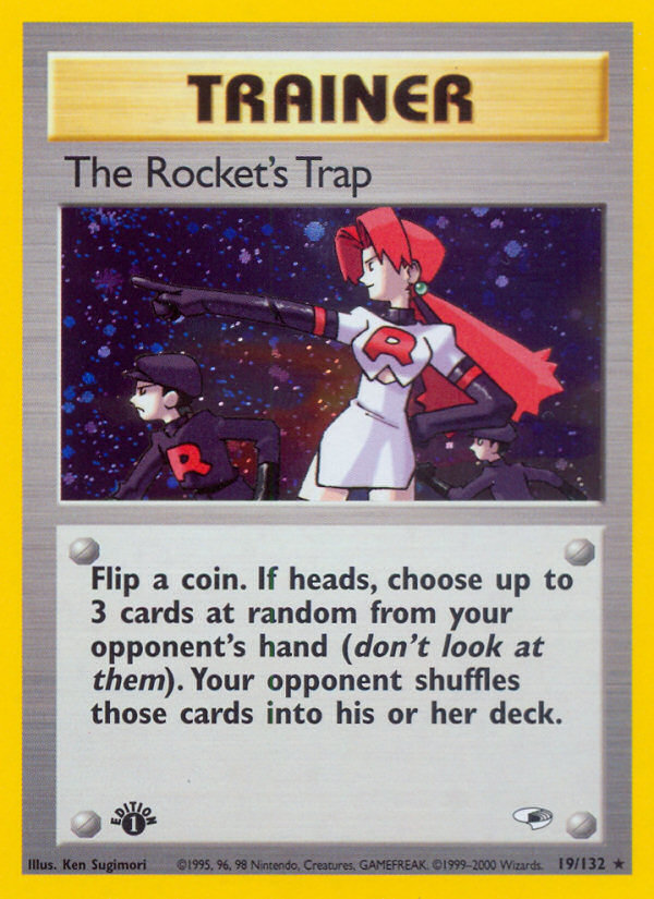 The Rocket's Trap (19/132) [Gym Heroes 1st Edition] | Card Citadel