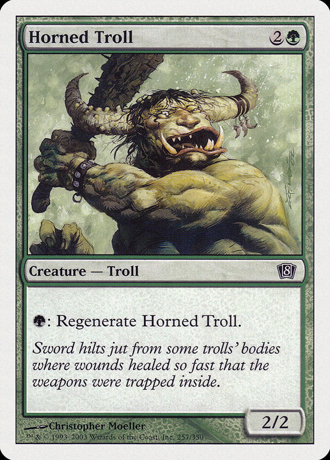 Horned Troll [Eighth Edition] | Card Citadel