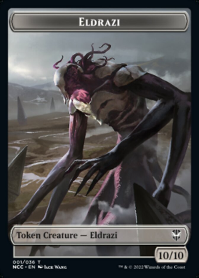 Eldrazi // Human Soldier Double-sided Token [Streets of New Capenna Commander Tokens] | Card Citadel