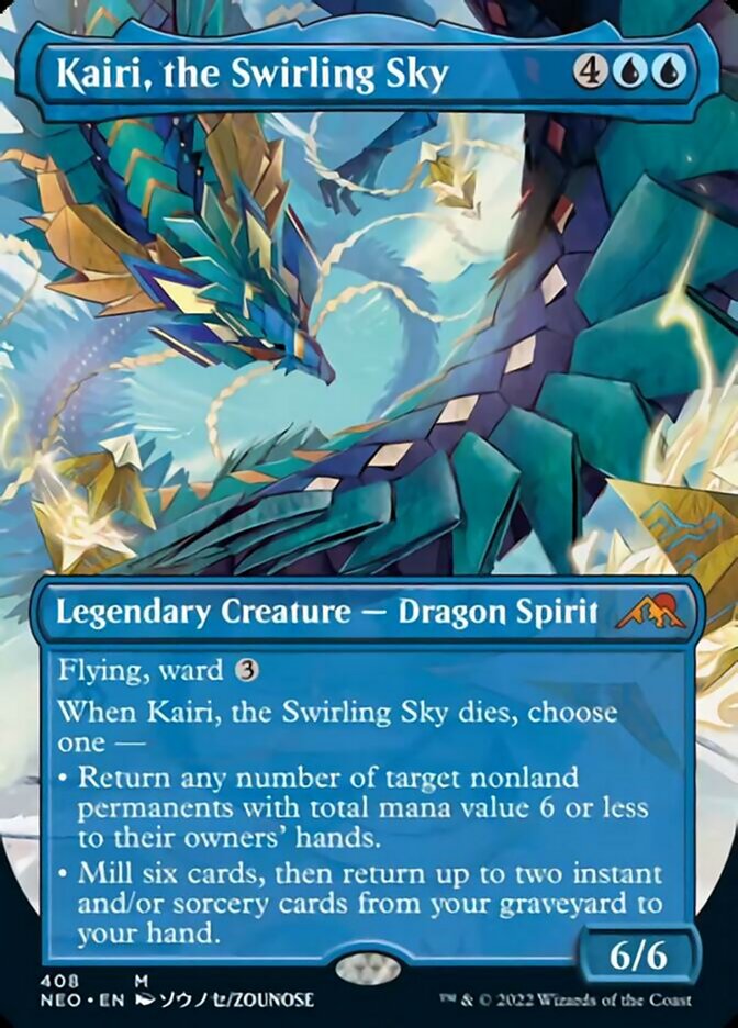Kairi, the Swirling Sky (Borderless) [Kamigawa: Neon Dynasty] | Card Citadel
