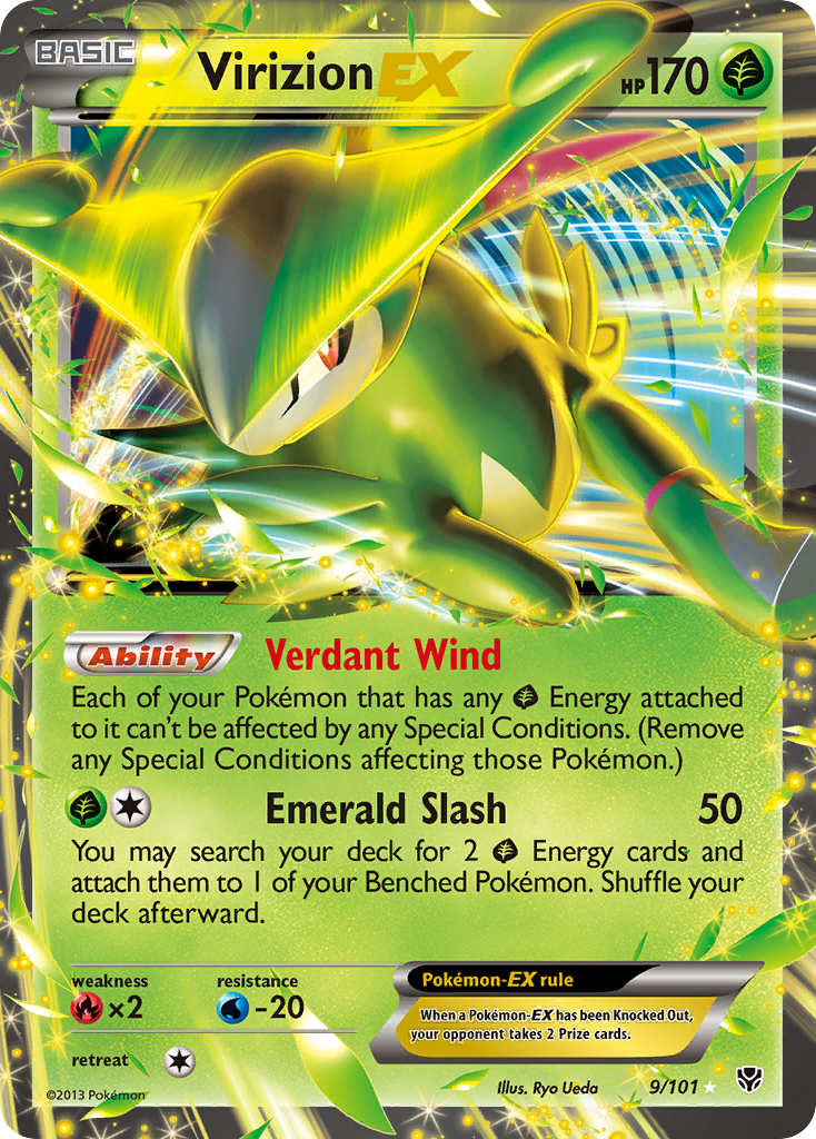 Virizion EX (9/101) [Black & White: Plasma Blast] | Card Citadel