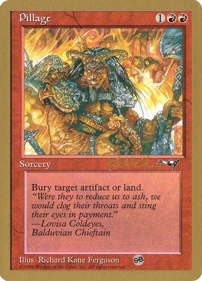 Pillage (Paul McCabe) (SB) [World Championship Decks 1997] | Card Citadel