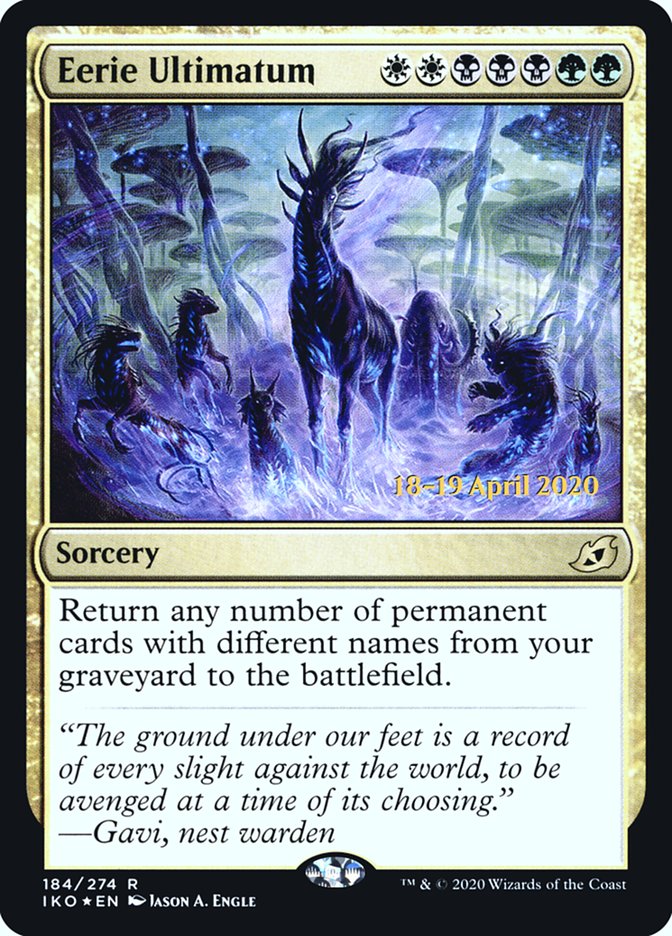 Eerie Ultimatum  [Ikoria: Lair of Behemoths Prerelease Promos] | Card Citadel