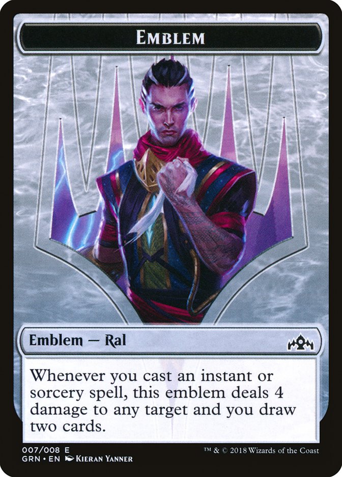 Emblem - Ral, Izzet Viceroy [Guilds of Ravnica Tokens] | Card Citadel