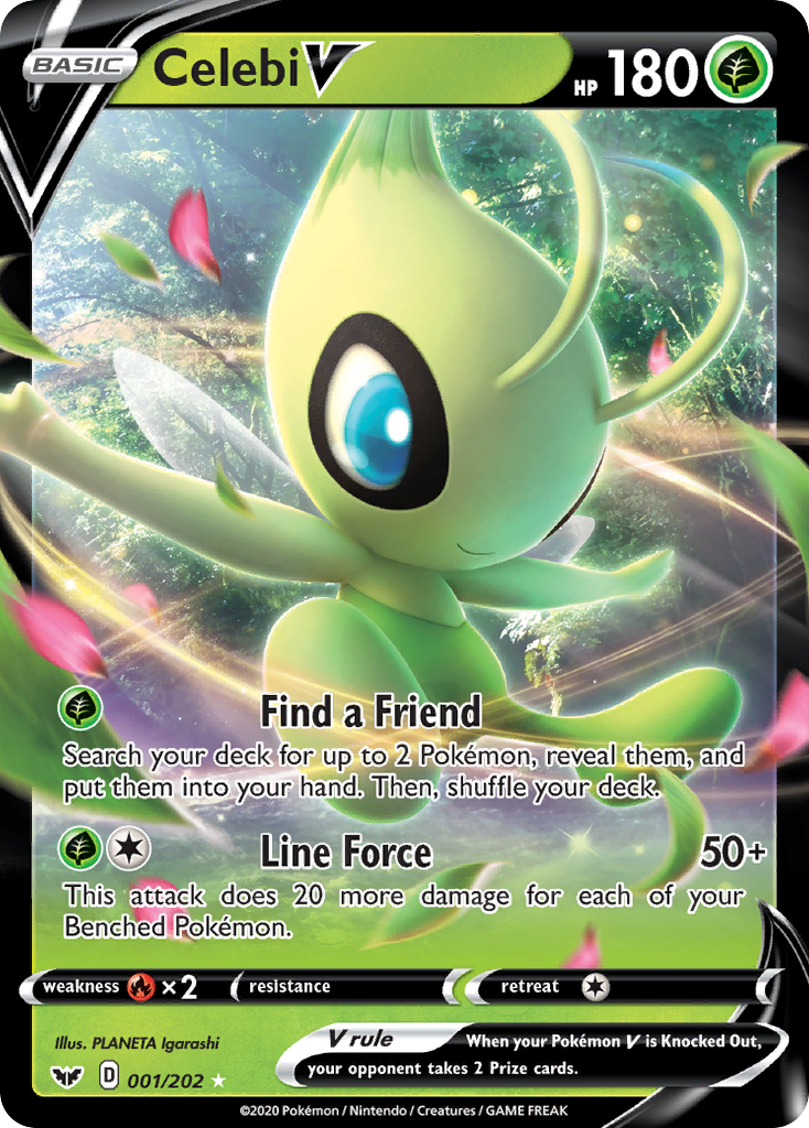 Celebi V (001/202) [Sword & Shield: Base Set] | Card Citadel