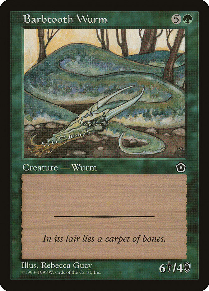 Barbtooth Wurm [Portal Second Age] | Card Citadel