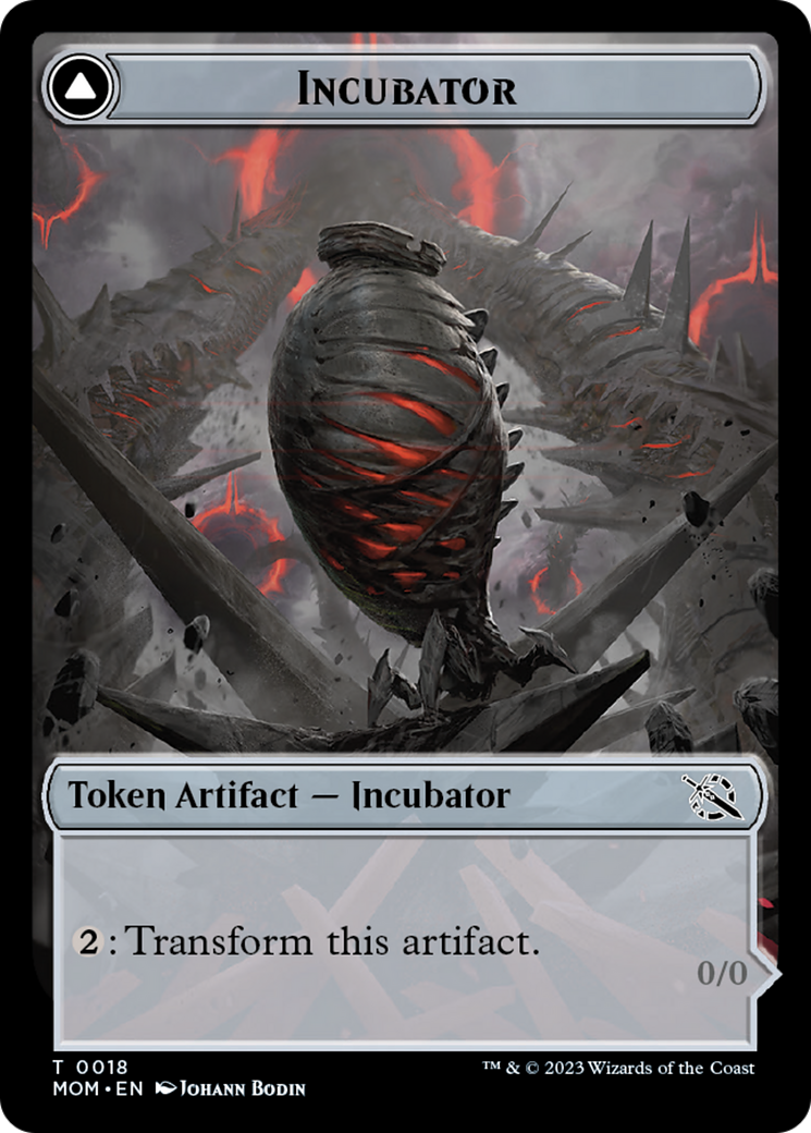 Incubator // Phyrexian (18) Double-Sided Token [March of the Machine Tokens] | Card Citadel