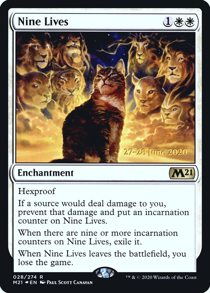 Nine Lives  [Core Set 2021 Prerelease Promos] | Card Citadel