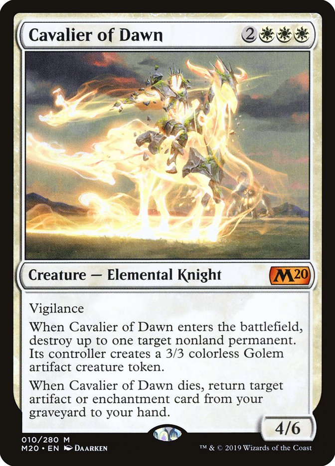 Cavalier of Dawn [Core Set 2020] | Card Citadel