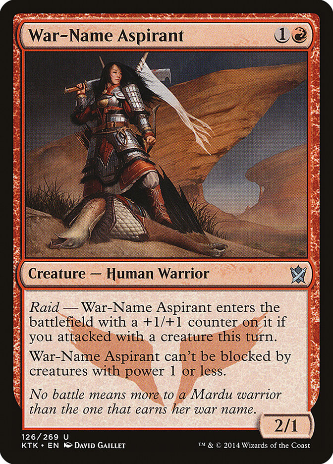 War-Name Aspirant [Khans of Tarkir] | Card Citadel