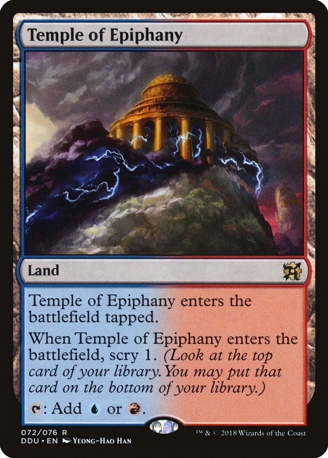 Temple of Epiphany [Duel Decks: Elves vs. Inventors] | Card Citadel