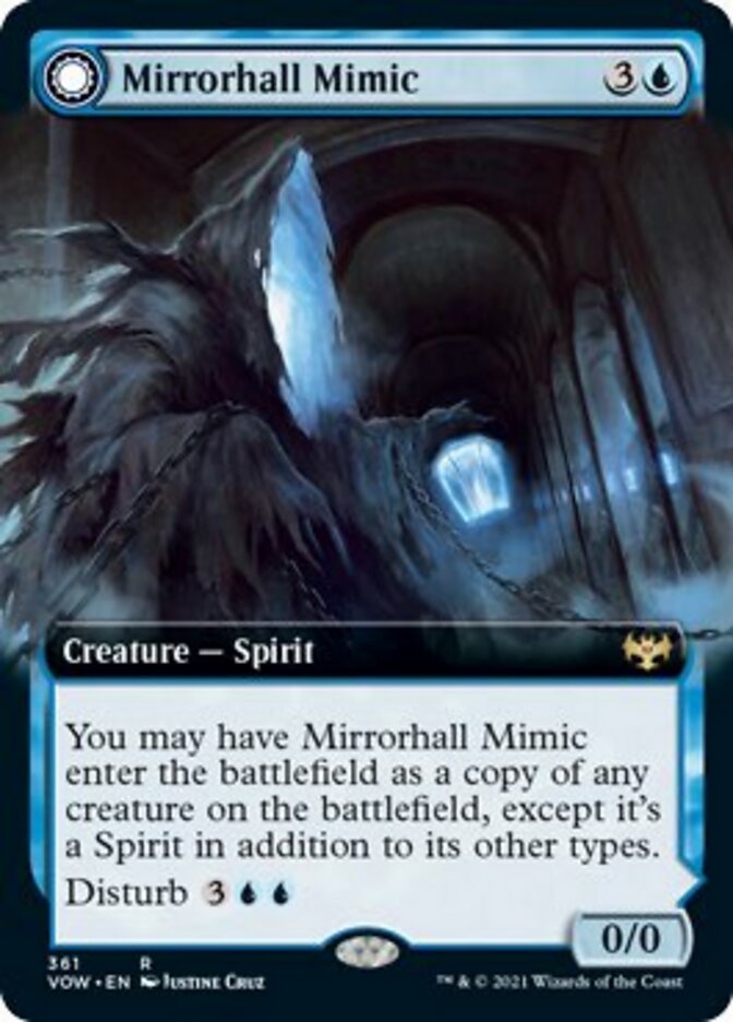 Mirrorhall Mimic // Ghastly Mimicry (Extended) [Innistrad: Crimson Vow] | Card Citadel