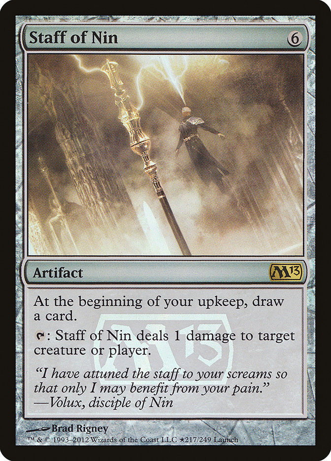 Staff of Nin [Magic 2013 Promos] | Card Citadel