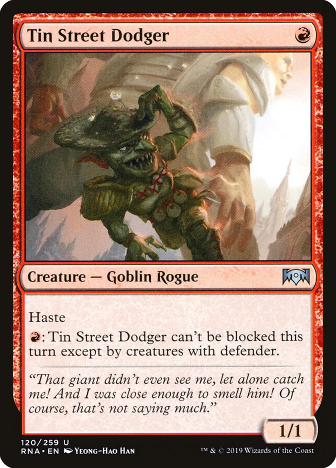 Tin Street Dodger [Ravnica Allegiance] | Card Citadel