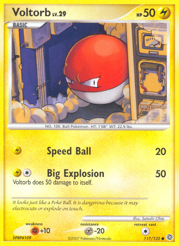 Voltorb (117/132) [Diamond & Pearl: Secret Wonders] | Card Citadel