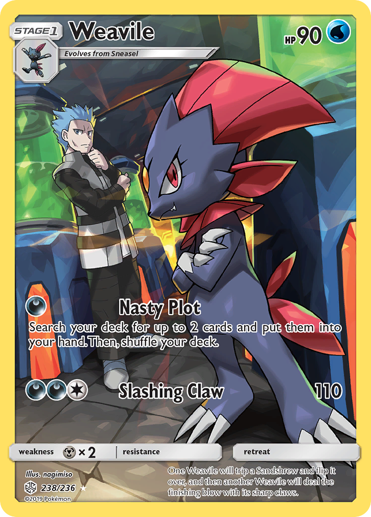 Weavile (238/236) [Sun & Moon: Cosmic Eclipse] | Card Citadel