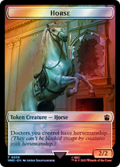 Horse // Clue (0053) Double-Sided Token (Surge Foil) [Doctor Who Tokens] | Card Citadel