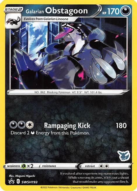 Galarian Obstagoon (SWSH193) (Eevee Deck) [Battle Academy 2022] | Card Citadel