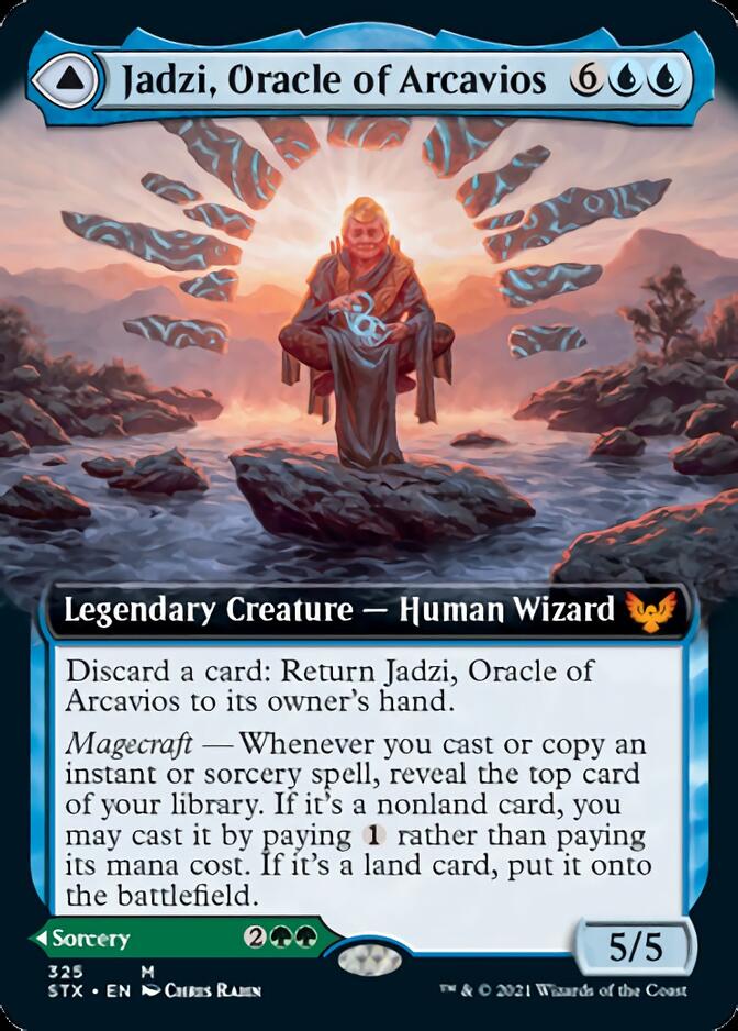 Jadzi, Oracle of Arcavios // Journey to the Oracle (Extended) [Strixhaven: School of Mages] | Card Citadel