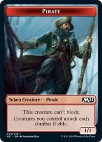 Pirate // Treasure Double-sided Token [Core Set 2021 Tokens] | Card Citadel
