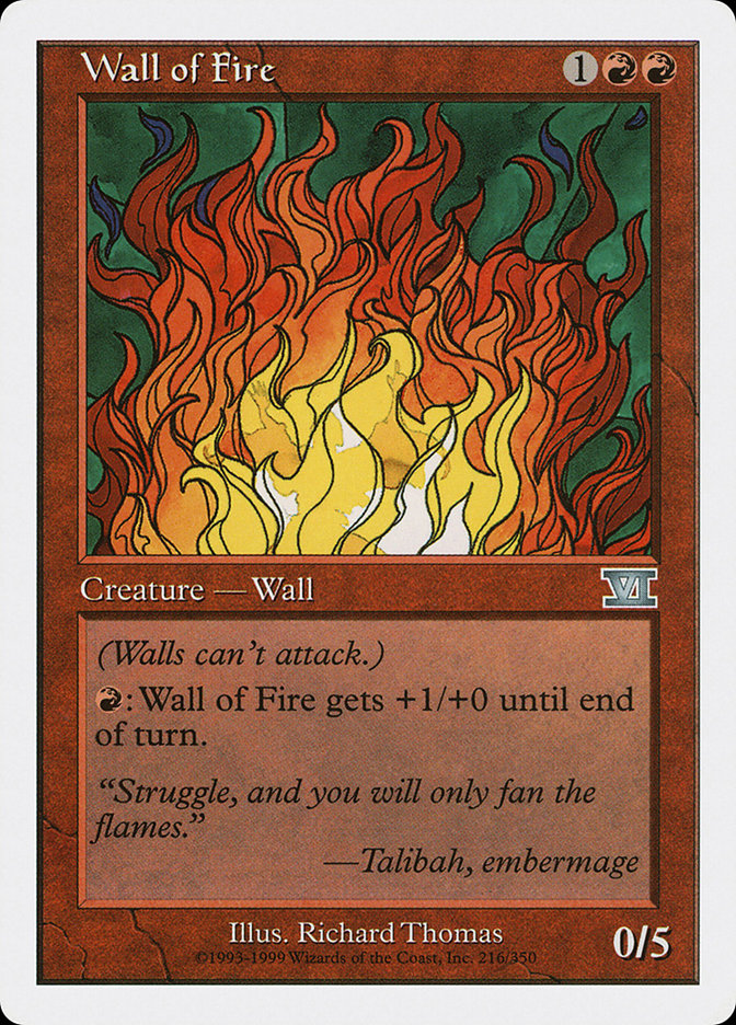 Wall of Fire [Classic Sixth Edition] | Card Citadel