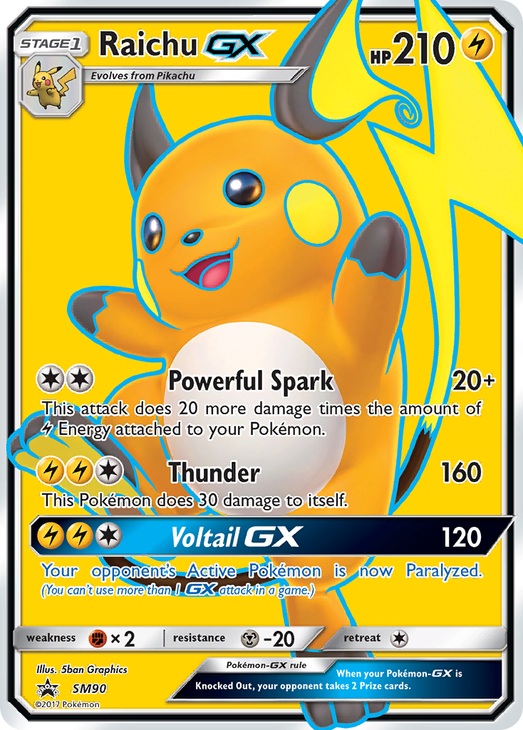 Raichu GX (SM90) [Sun & Moon: Black Star Promos] | Card Citadel