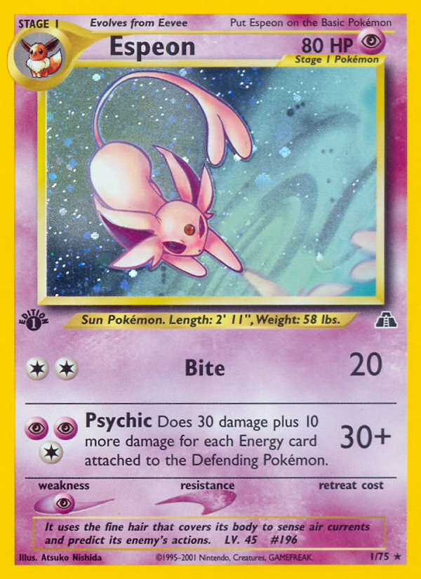 Espeon (1/75) [Neo Discovery 1st Edition] | Card Citadel