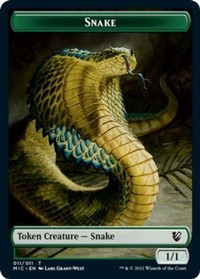 Spirit // Snake Double-Sided Token [Innistrad: Midnight Hunt Commander Tokens] | Card Citadel