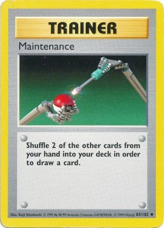 Maintenance (83/102) [Base Set Shadowless Unlimited] | Card Citadel