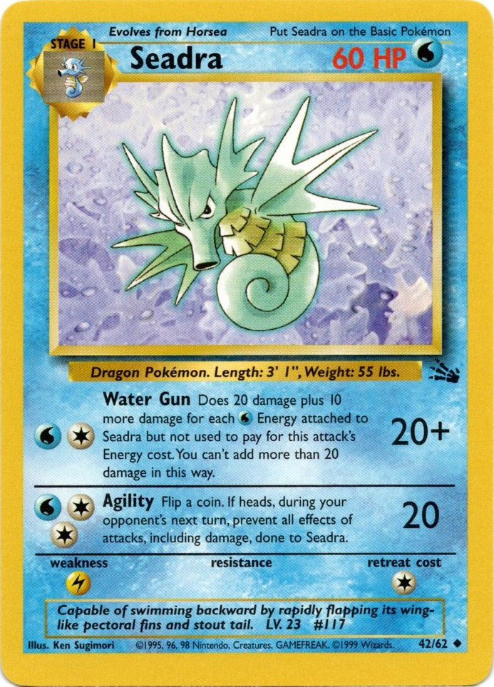Seadra (42/62) [Fossil Unlimited] | Card Citadel