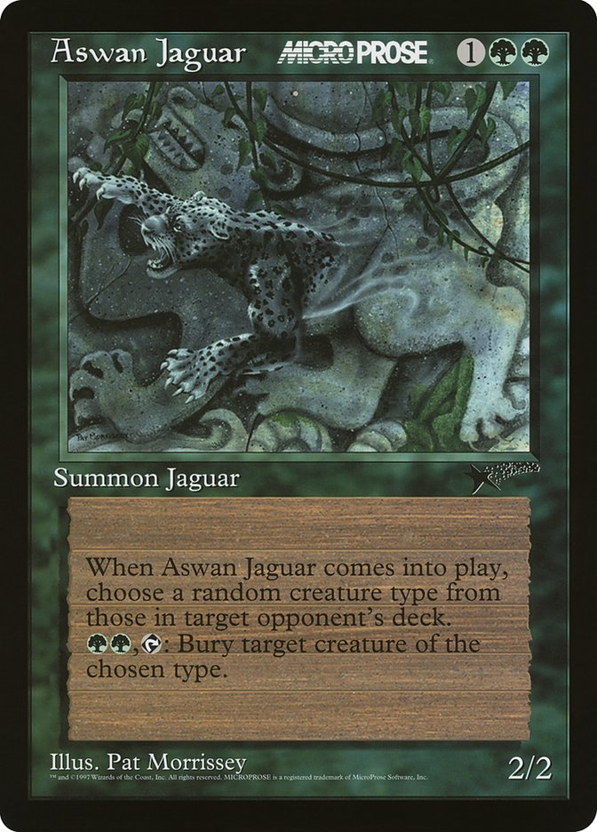 Aswan Jaguar (Oversized) [MicroProse Promos] | Card Citadel