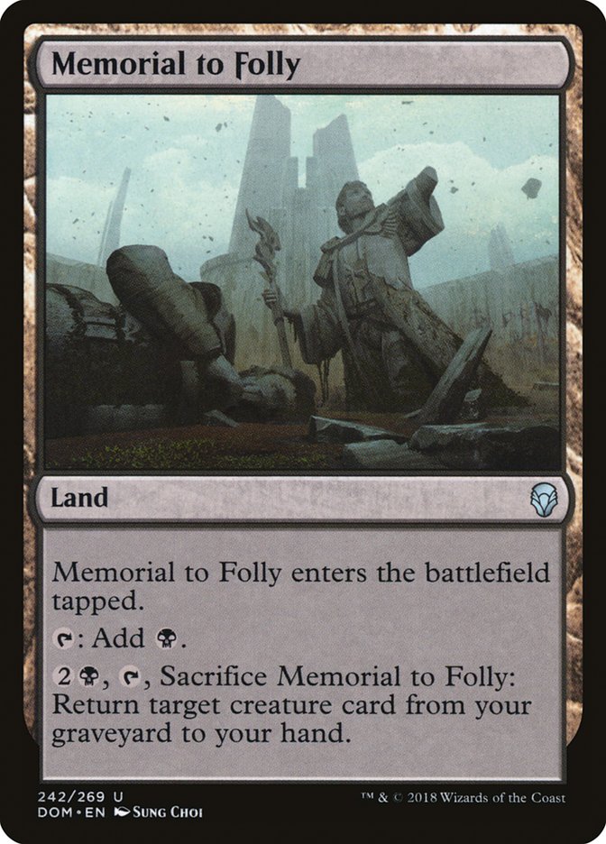 Memorial to Folly [Dominaria] | Card Citadel