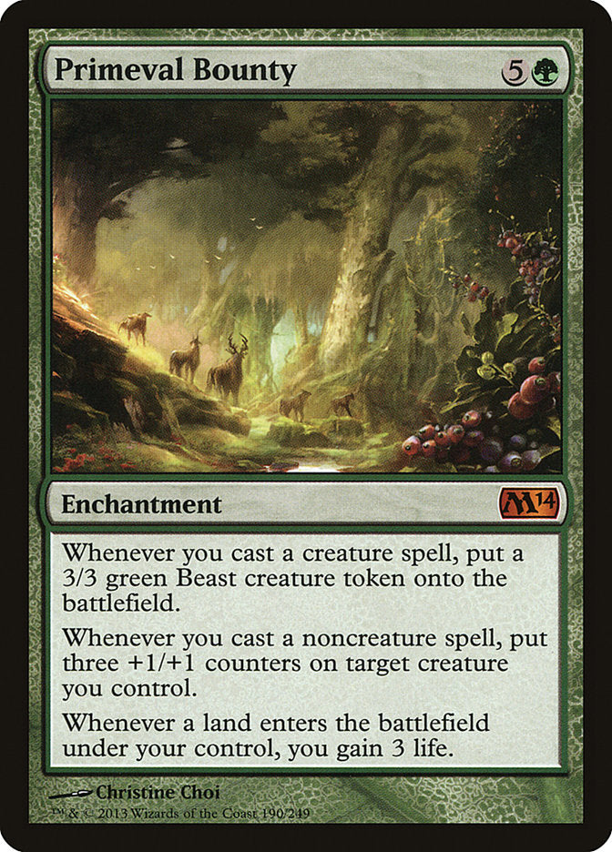 Primeval Bounty [Magic 2014] | Card Citadel