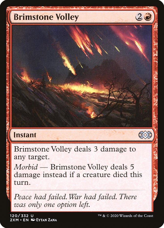 Brimstone Volley [Double Masters] | Card Citadel