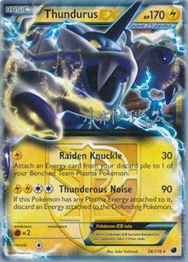 Thundurus EX (38/116) (Plasma Power - Haruto Kobayashi) [World Championships 2014] | Card Citadel